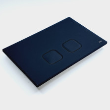 Панель механическая двойная PLAIN, пластик, черный, soft touch, 070829, Oli